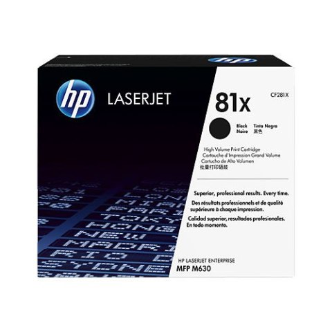 Wkład HP 81X LaserJet XL Czarny CF281X