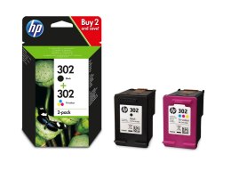 Zestaw tuszy HP HP 302 Czarny i tri-color (X4D37AE)