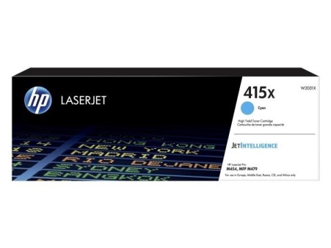 Toner HP 415X cyan (W2031X)