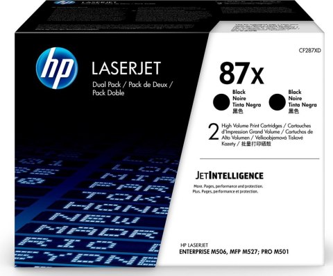 Toner HP 87X Czarny dwupak (CF287XD)